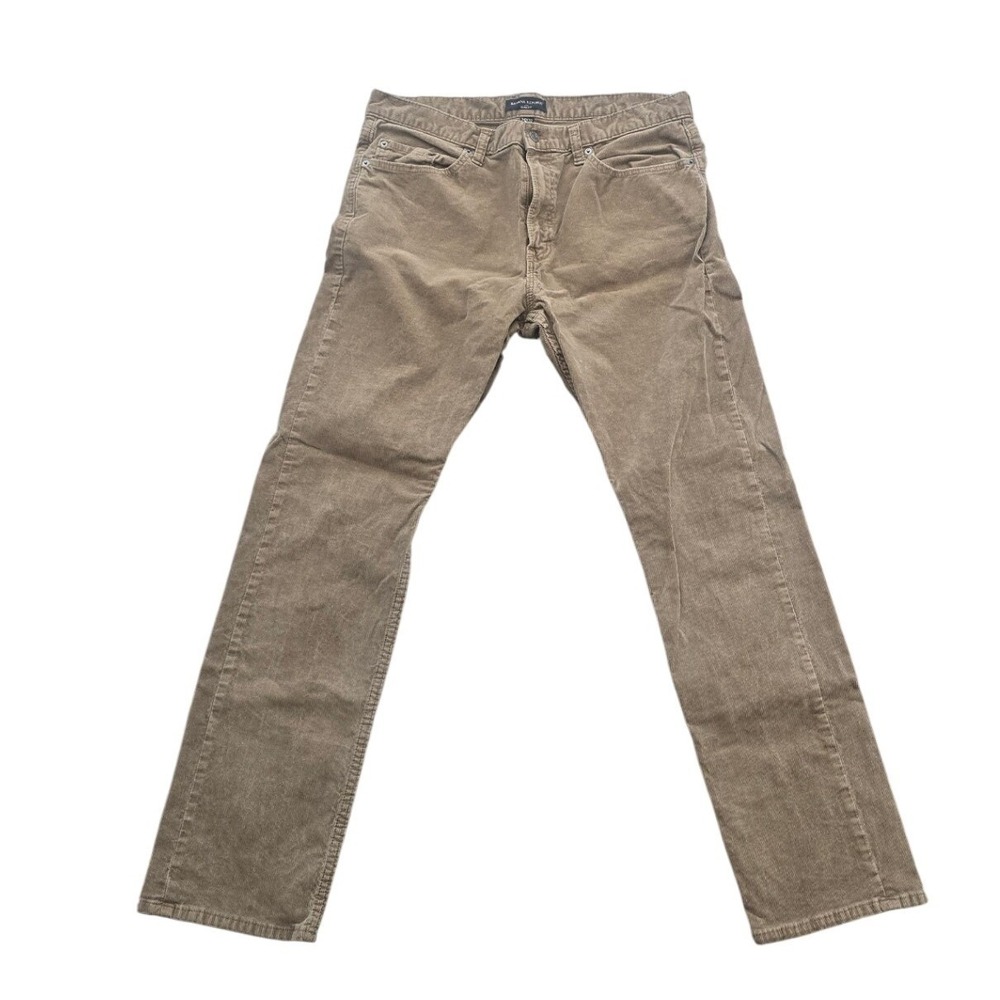 Banana‎ Republic Mens Brown Corduroy Slim Fit Pants Size 34x32